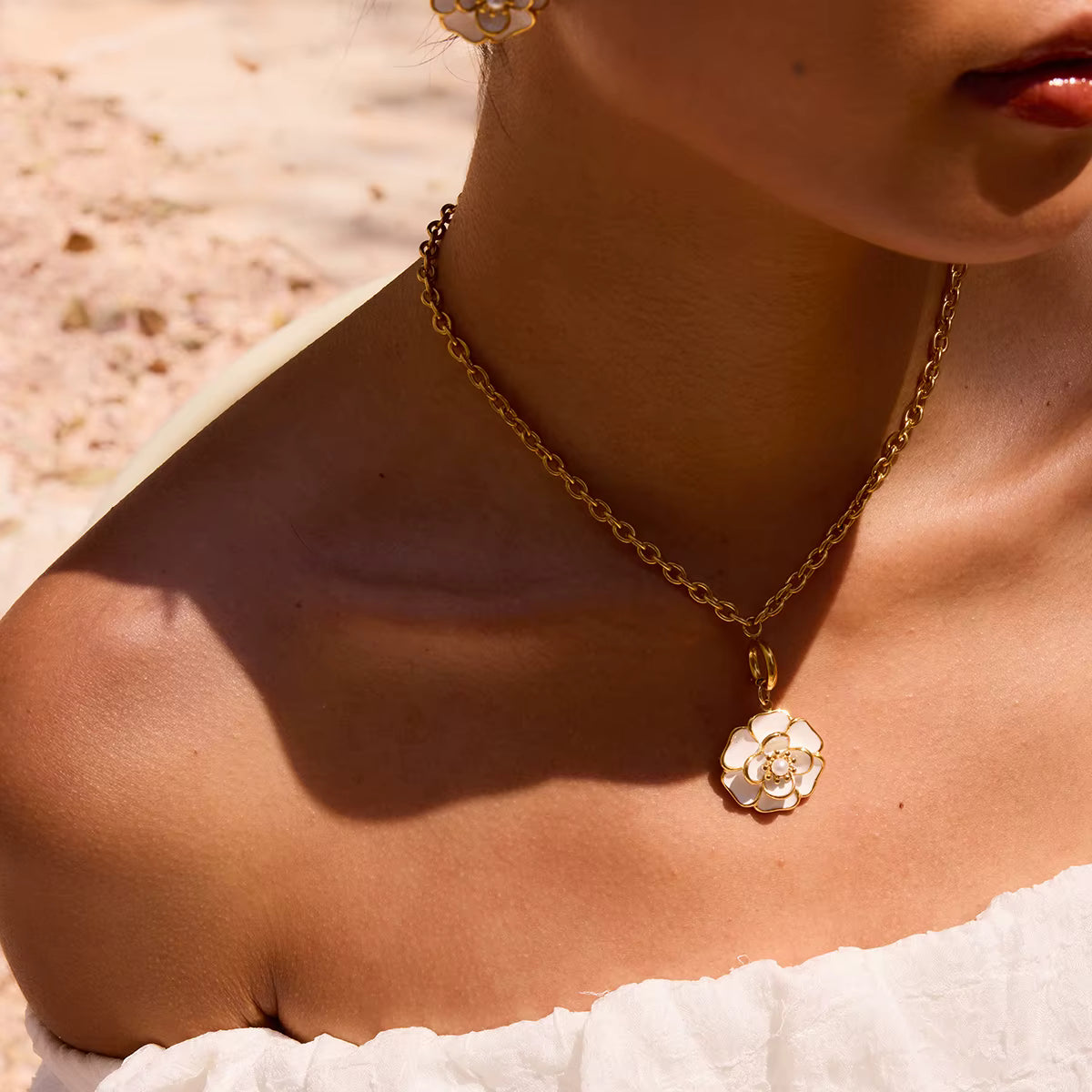 Flourish — Resin Flower Pendant