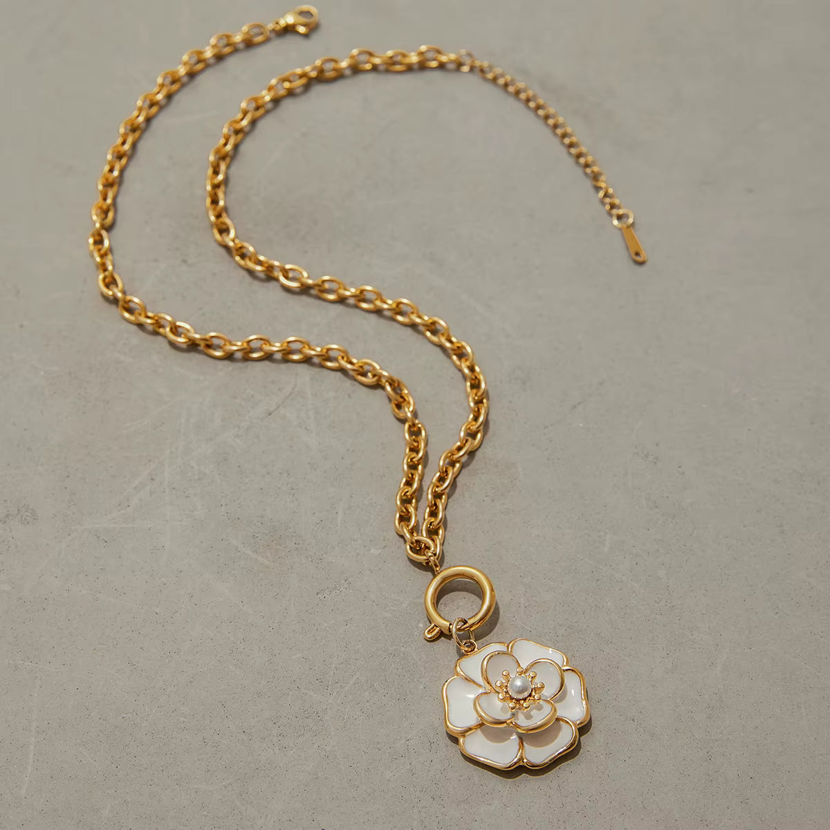 Flourish — Resin Flower Pendant