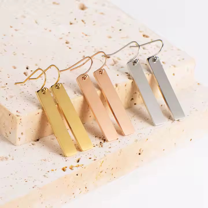 Axis — Bar Drop Earrings
