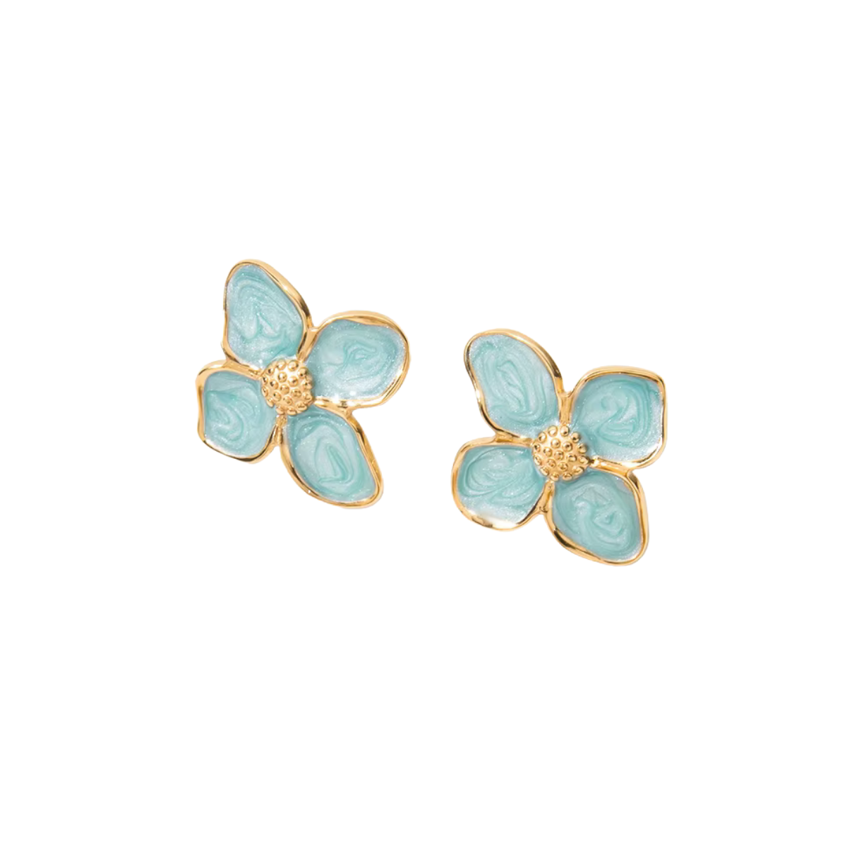 Azure — Blue Blossom Stud Earrings