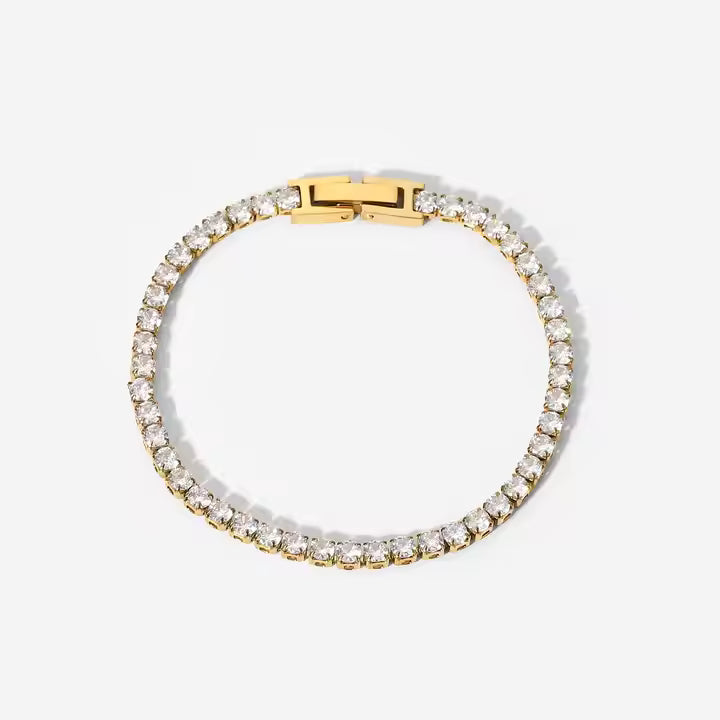Halo – Gold Zircon Snap Bracelet
