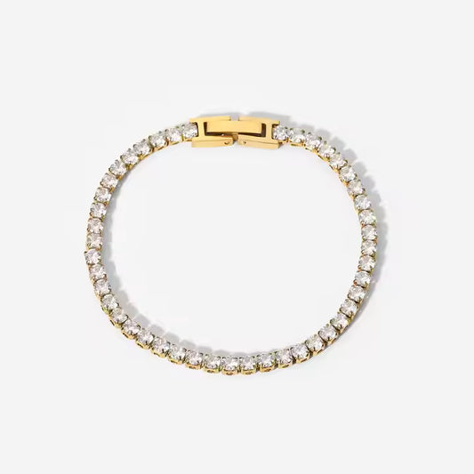Halo – Gold Zircon Snap Bracelet